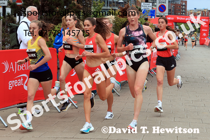 Elite Womens 5k, AJ Bell Great North 5k. Photo: David T. Hewitson/Sports for All Pics